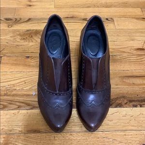 J Crew Spectator Oxford High Heel Ankle Booties